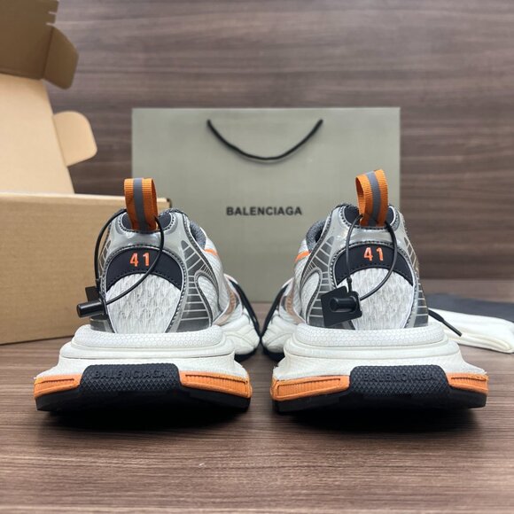 BALENCIAGA TRACK SNEAKERS WHITE ORANGE SIZE EU 41 - Picture 5 of 5